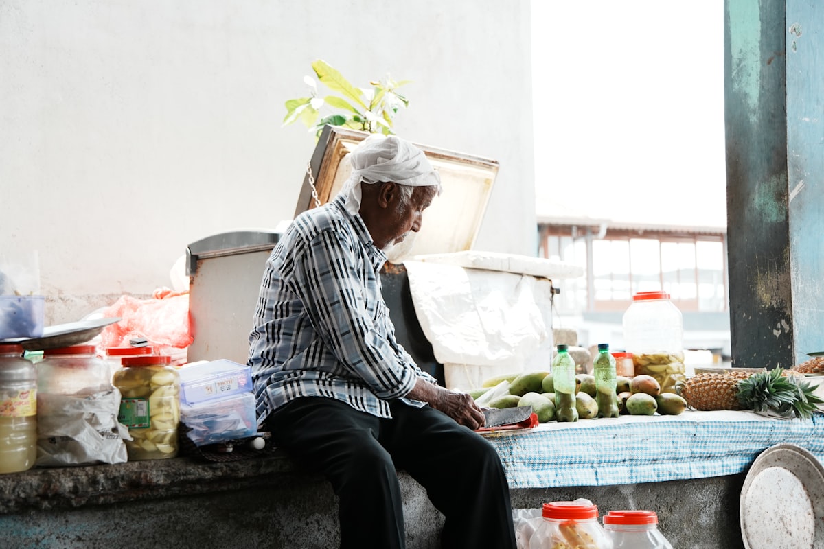 Healthy meal preparation for aging men